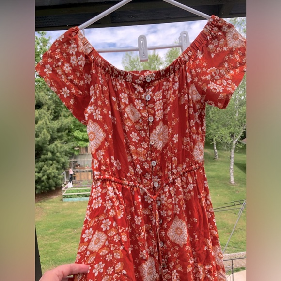 Abel the Label burnt orange dress - Picture 3 of 11